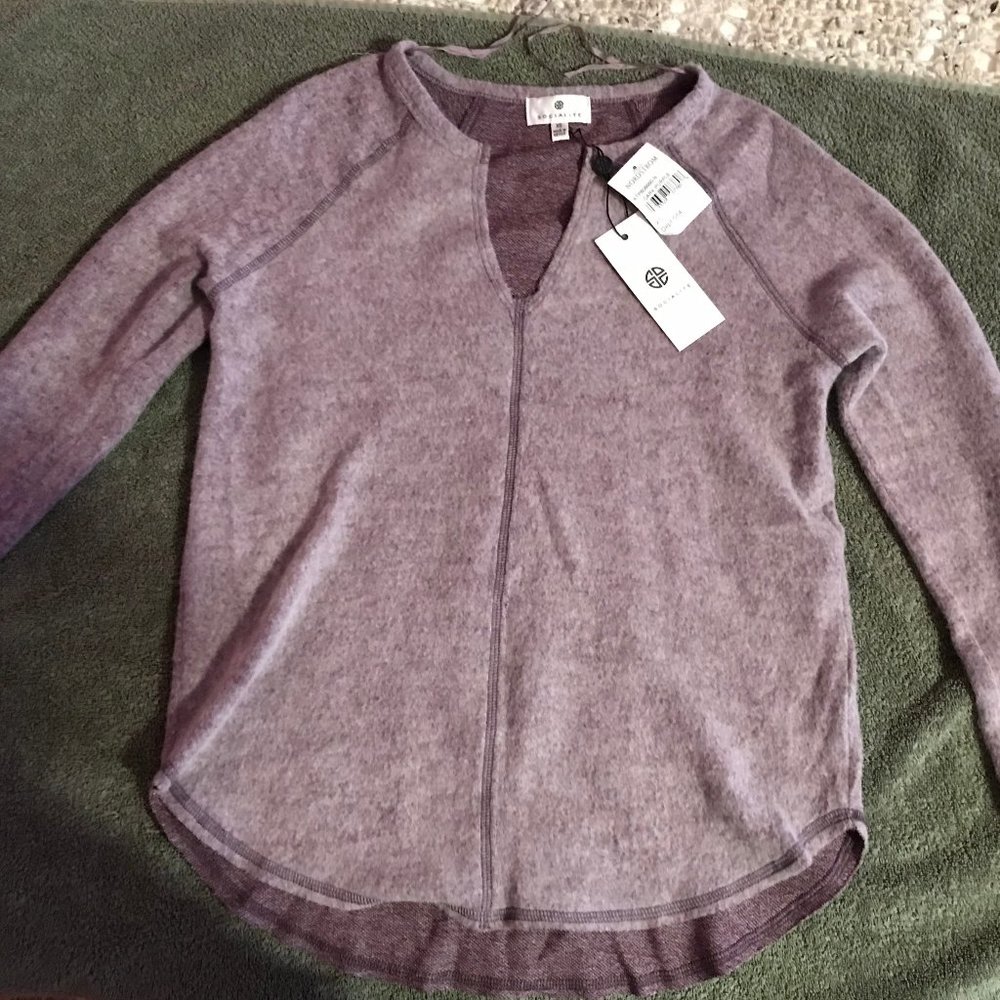 Long sleeve fuzzy Top